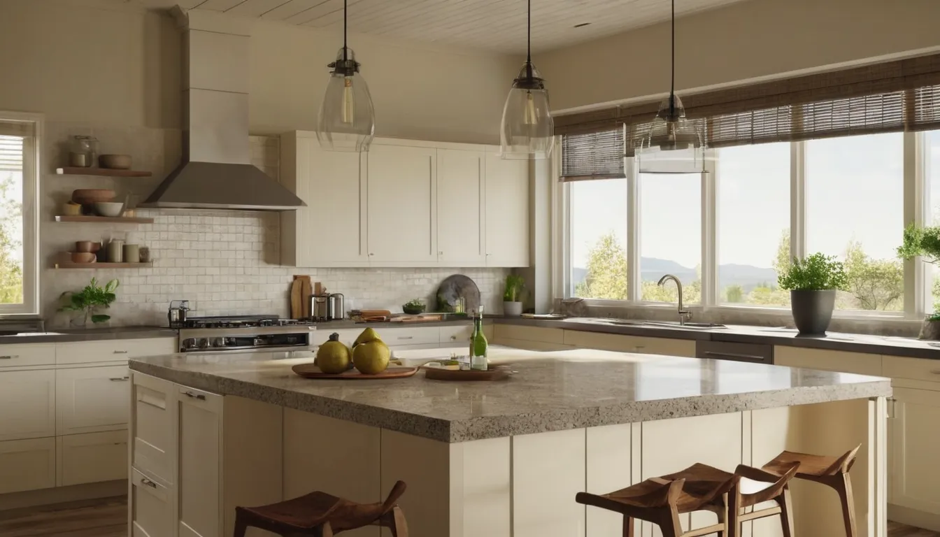 A updated family kitchen with new cabinets and counters in the Denver area